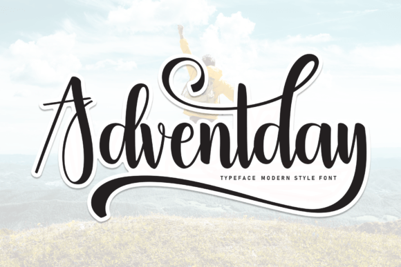Adventday Font: A Whimsical Typeface for Handmade Brands