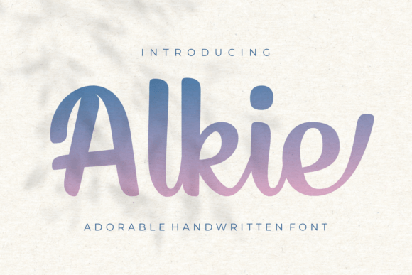 Alkie: The Bold Script Font for Handmade Brands