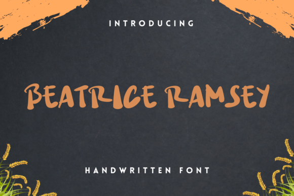Beatrice Ramsey Font: A Handwritten Typeface for Editorial Design