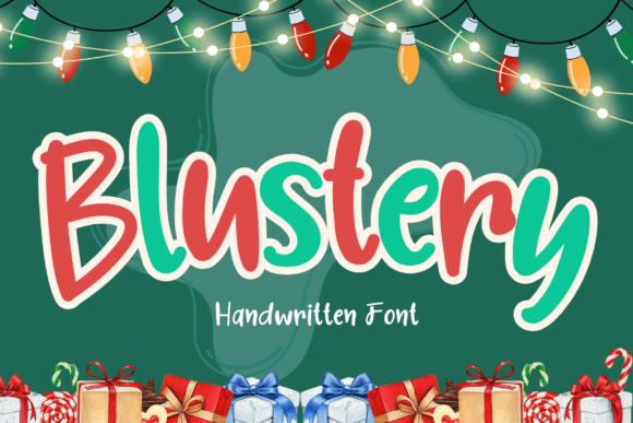 Blustery: A Playful Handwritten Font for Editorial Design
