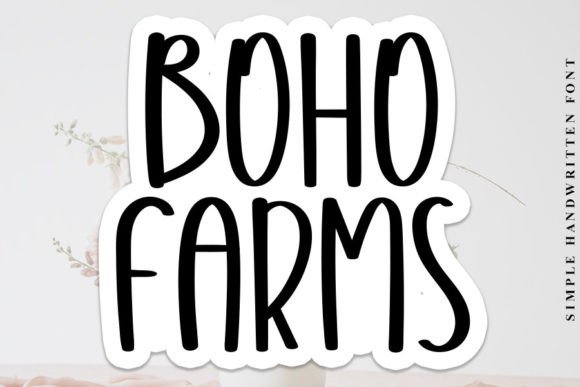 Boho Farms: A Handwritten Font for Editorial Elegance