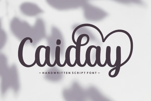 Caiday: A Handwritten Typeface for Authentic Brand Identity