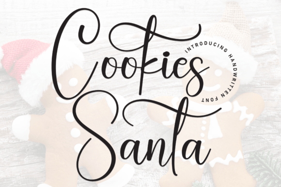Cookies Santa: A Playful Handwritten Font for Festive Web Design