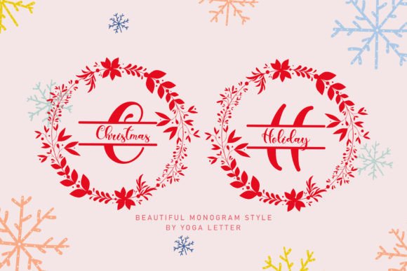Elevate Your Seasonal Campaigns with Christmas Holiday Monogram Font