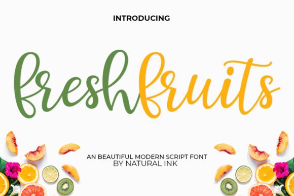 Fresh Fruits: A Stylish Script Font for Editorial Design