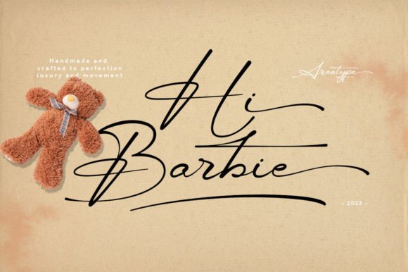 Hi Barbie: A Modern Script Typeface for Branding