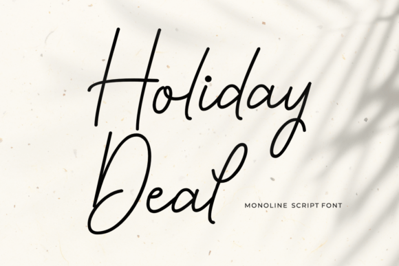 Holiday Deal Font Review: A Stylish Script for Web Headers