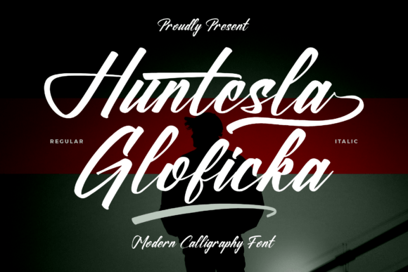 Huntesla Gloficka: A Modern Calligraphy Font for Branding
