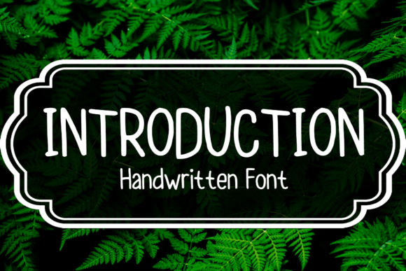 Introduction Font: A Handwritten Typeface for Authentic Branding
