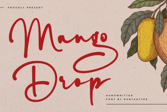 Mango Drop: A Modern Typeface for Editorial Design