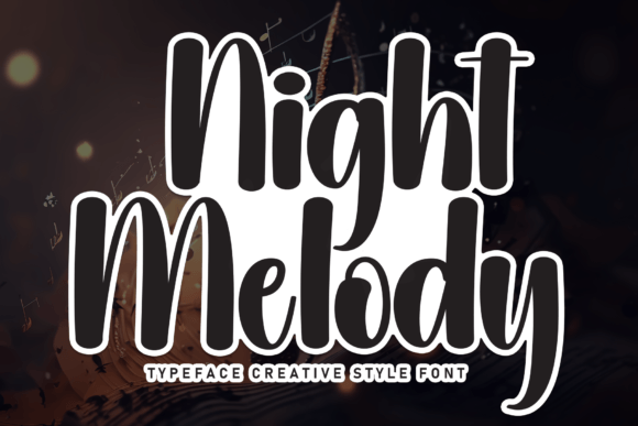 Night Melody: A Modern Script Font for Editorial Design