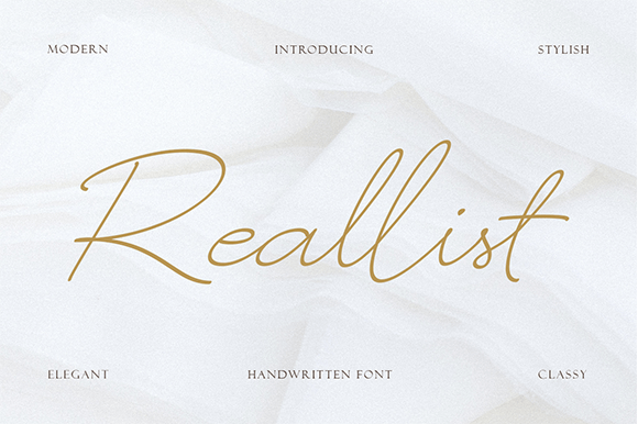 Reallist: The Script Font That Stops the Scroll