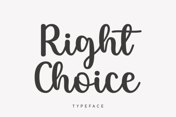 Right Choice: The Script Font That Elevates Small Business Brands