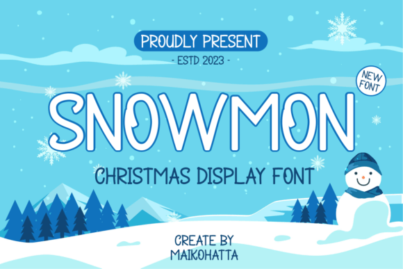 Snowmon Font: The Perfect Script for Holiday Crafts