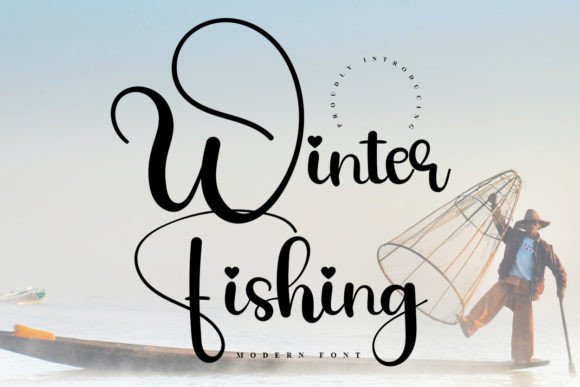 Winter Fishing Font Review for Modern Web Design